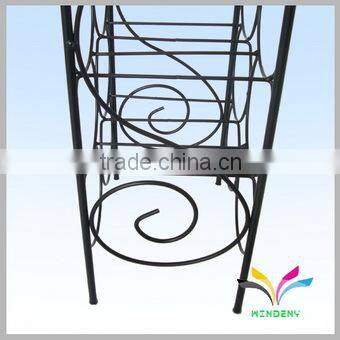 Home and garden metal wine counter liquor bottle display shelf