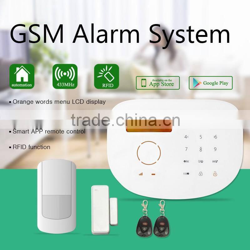 High quality wireless fire alarm system work with smoke detector & laser security wireless alarm system