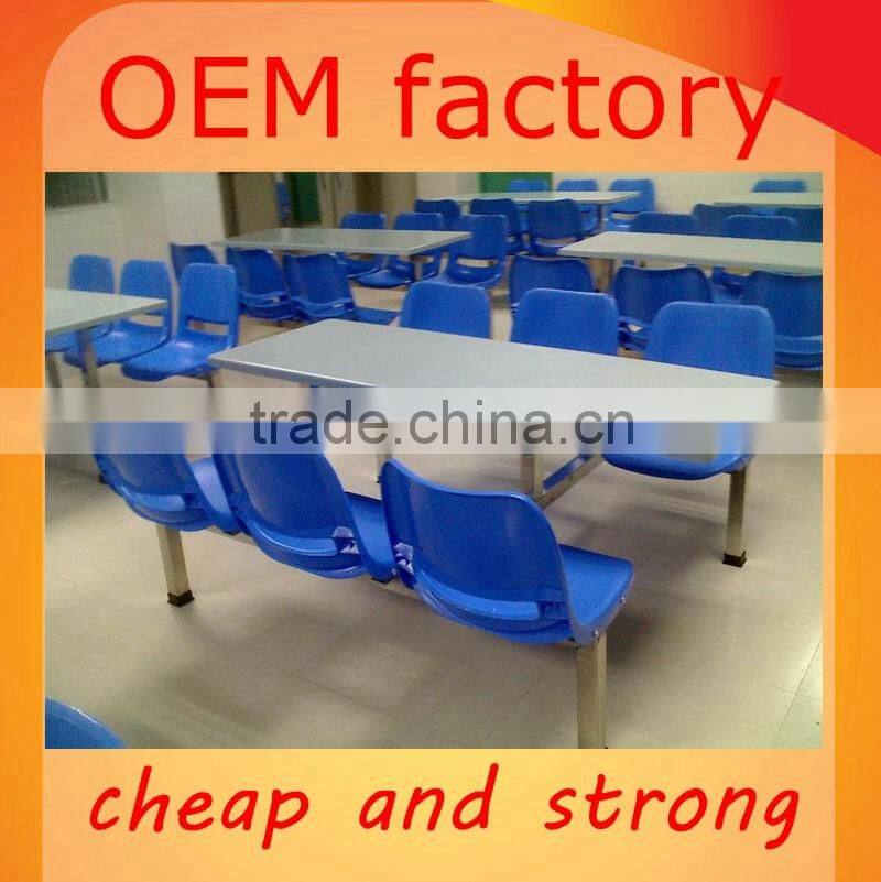 school canteen 304 stainless steel 4 person dining set