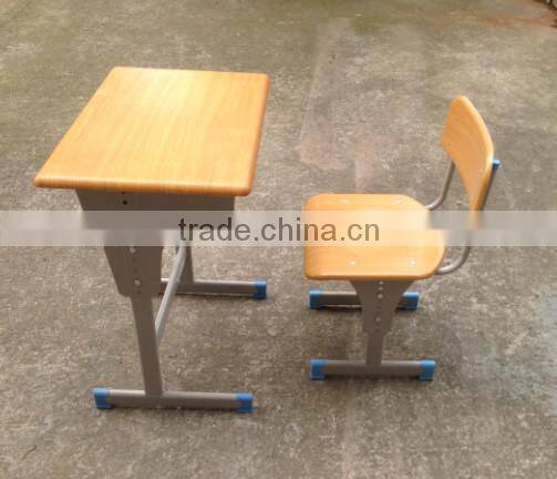 presswood wooden single adjustable school desks and chairs TF-A--4603
