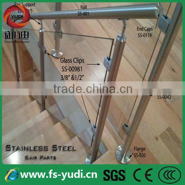 framless interior staircase glass railings pictures