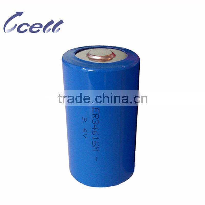 3.6V lithium primary battery 18000mAh D size ER34615