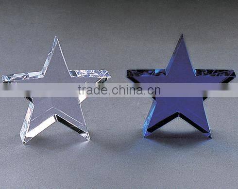 factory directly sale guarantee quality artwork crystal star design fro hot selling