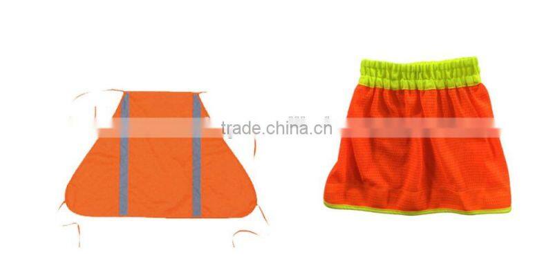 factoy wholesale polyester high visibility pet dog safety vest reflective dog collar