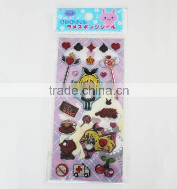 2016New product puffy sticker , eco-friendly foam sticker,3d foam sticker