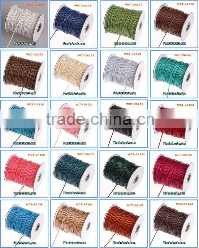 Wholesale 5mm Fluorescent Spring Green Fashion Leather Cords For Jewelry 100 Metres/ Bundle PULC-F501