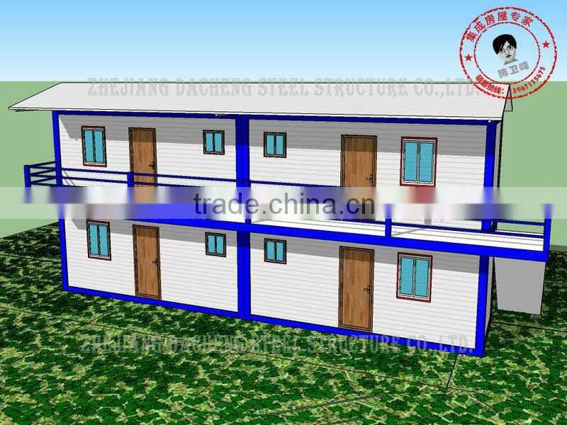 Steel frame movable prefab house drawings