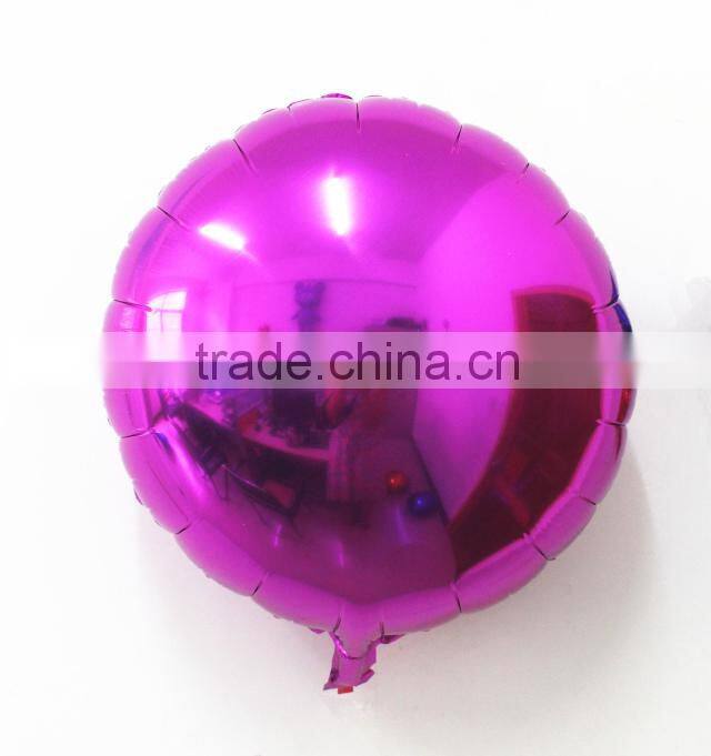 5 inch start shape pure color foil helium balloons for birthday supplies