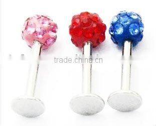 Crystal Labret Lip Piercing Jewelry