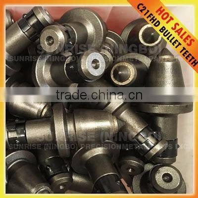 C21FHD chain trencher parts cat bullet trenching carbide cutter teeth for rock saw trencher