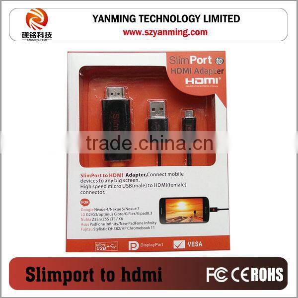 Slimport to HDMI cable for LG mobile phone