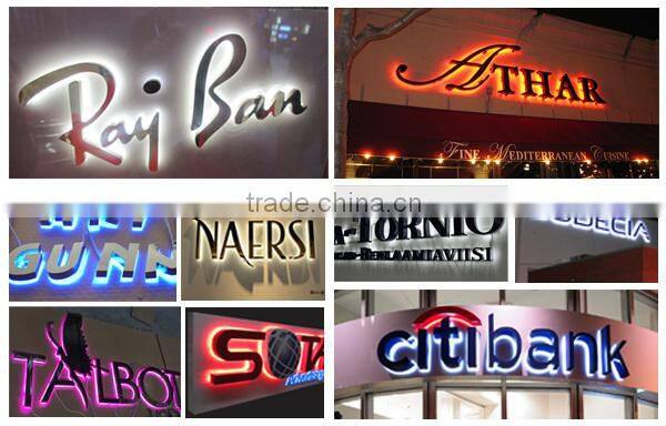 Attractive advertising equipment epoxy resin illuminated shop sign