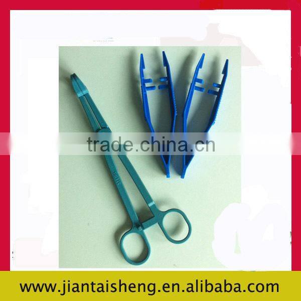 High quality medical plastic forceps / medical scissors and forceps