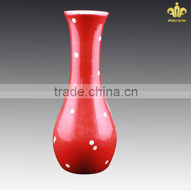 new red ceramic cool vase designs,glazed ceramic vase