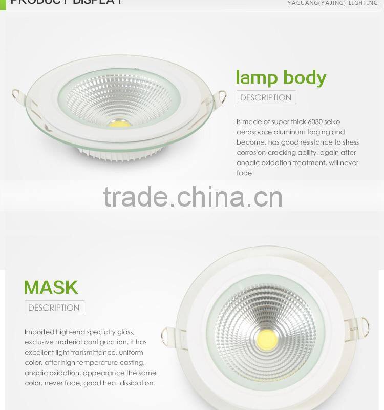 cob aluminum downlight recessed 15w indoor lighting