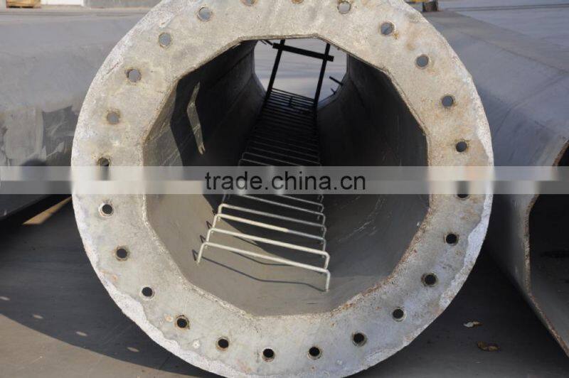 galvanized tower pole