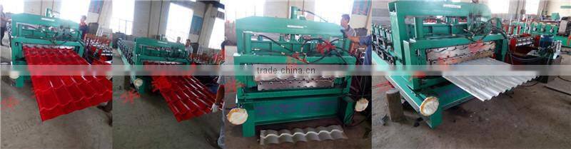 Superior Quality Colored Glazed Steel Roof Tile Roll Forming Machine
