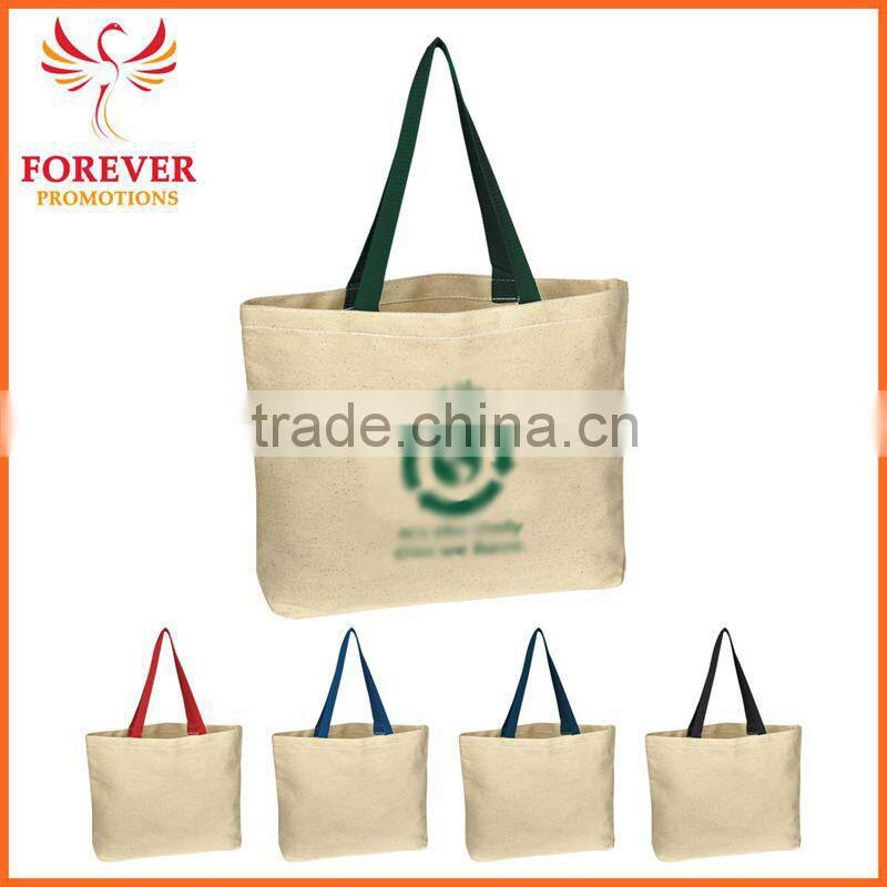 Chinese Supplier Wholesale Cotton Blank 8 OZ. Canvas Tote Bag