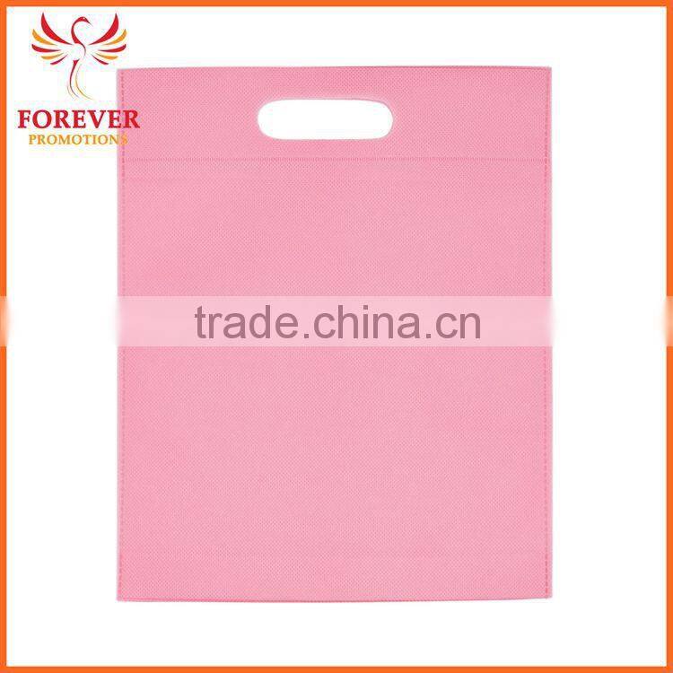 China Cheap Blank Shopping Bag Non-woven Punch Die Cut Tote Bag For Conference Exhibition For Sale