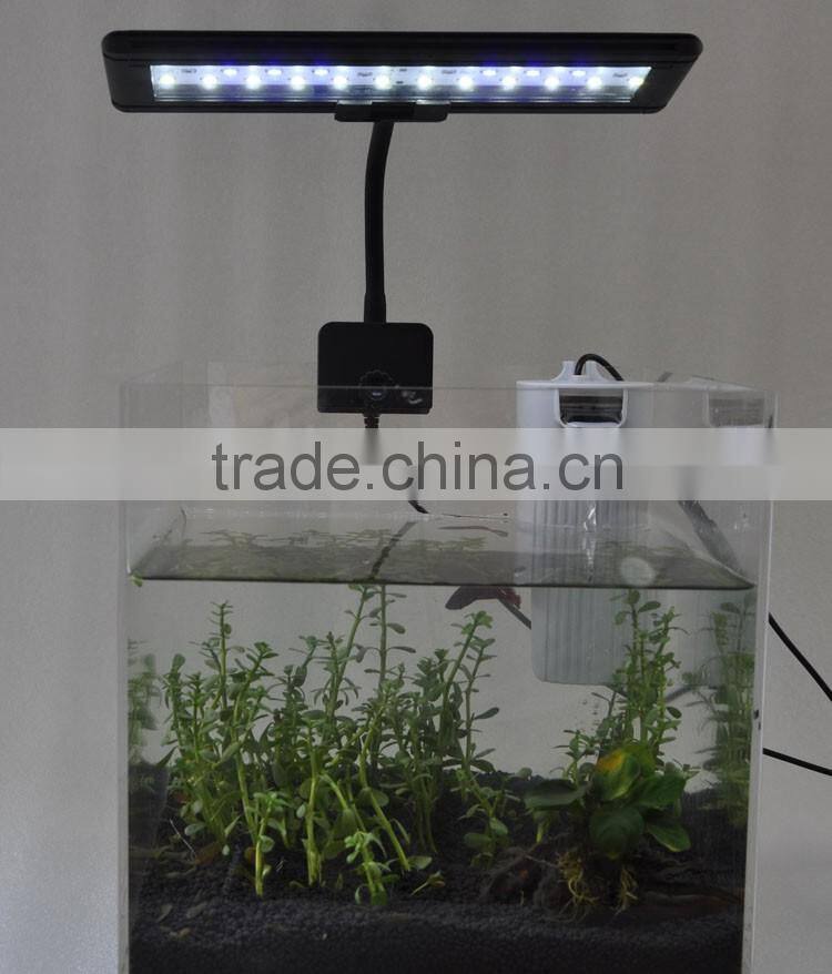 Hot sale aquarium tank fish farming tank overhand RGB controller 24keyword bracket light