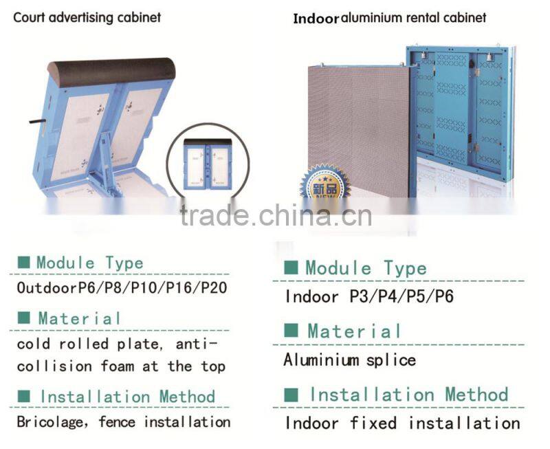 rent die-casting led display cabinet light weigth digital photo frame