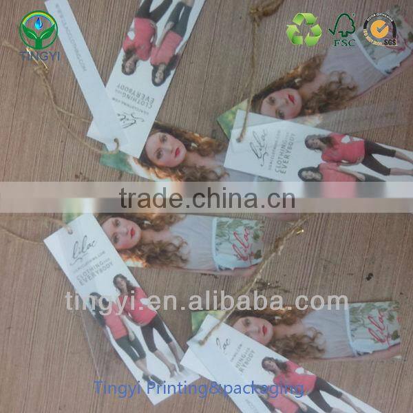 custom fasion cloth paper hang tag