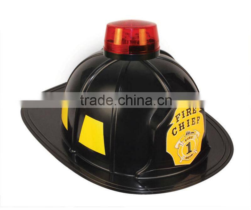 Plastic helmet Fire helmet with light for children for party or roleplay party