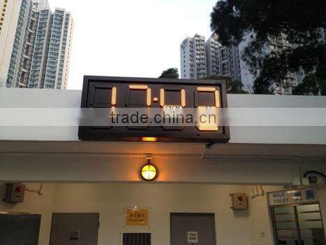 electronic wall display/wall mounted led clock display/stadium clock led display