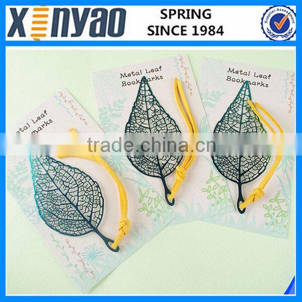 promotional gifts customer design colorful stainless steel normal simgle shape bookmark