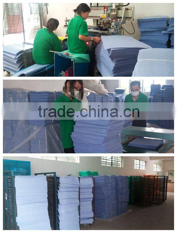 High quality yellow/blue nonwoven cleaning cloth
