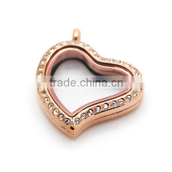 316l stainless steel lockets open locket jewelry pendant magnetic gold locket