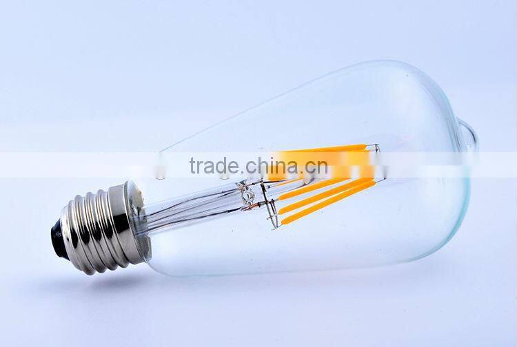 UL CE ROHS LED S19 st58 e26 e27 dimmable led filament bulb
