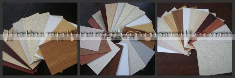Wood grain PVC overlay plywood for decoration
