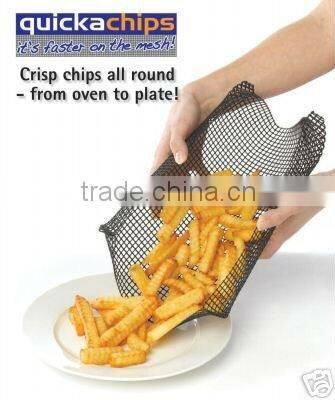 Non-stick Oven Crisper Sheet /Cooking Mesh-PTFE coated, no mess for crisp chips