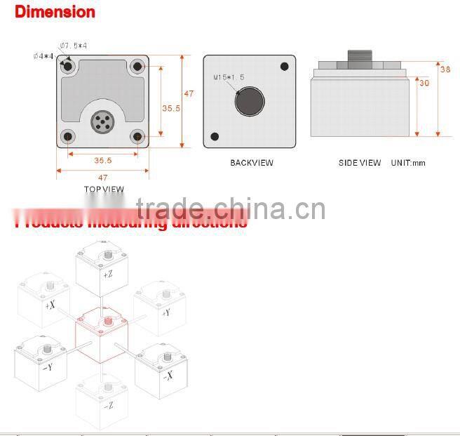 AKE29T Two axis Analog Accelerometer, Vbration sensor