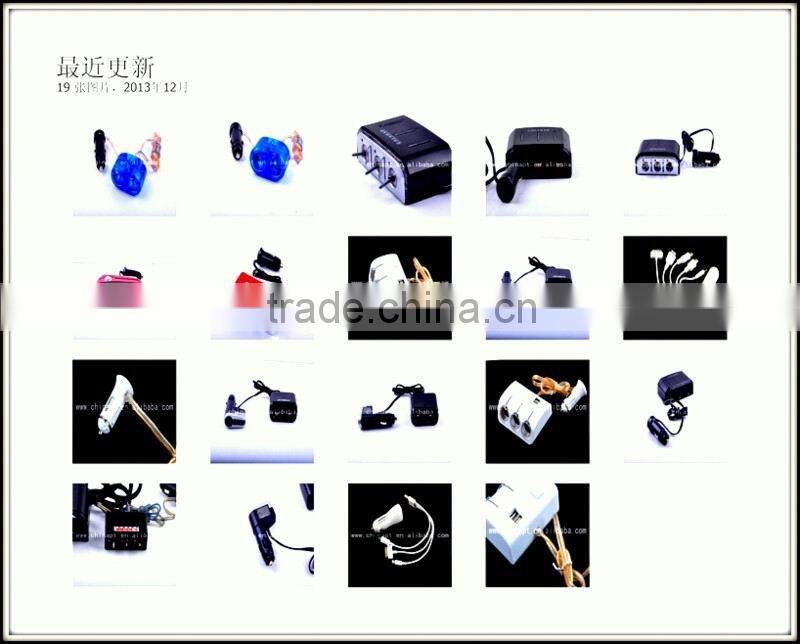 Blue Car Power Adapter Car Cigarette Charger Socket