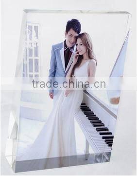 Crystal Cube With Customized Photo Frame For Gifts