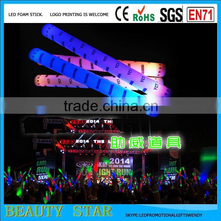 2016 Cheapest foam led stick,RGB foam led stick,wholesale cheering foam led stick for party,event,festival