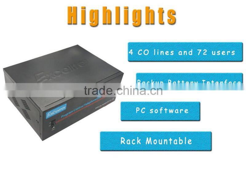 Telecommunication Analog PBX Telephone System 72 extensions TP16120-472