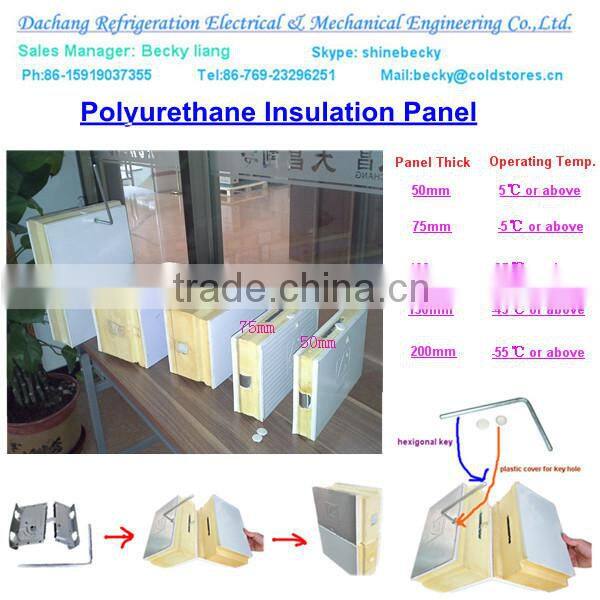 Standard freezer room DCWF-15 to store meat,chicken and fish
