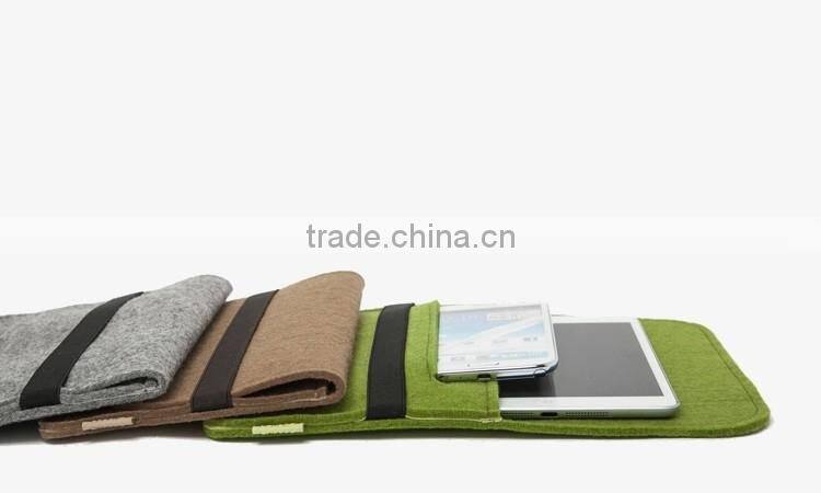 2016 year popular style high quality dark grey felt laptop bag
