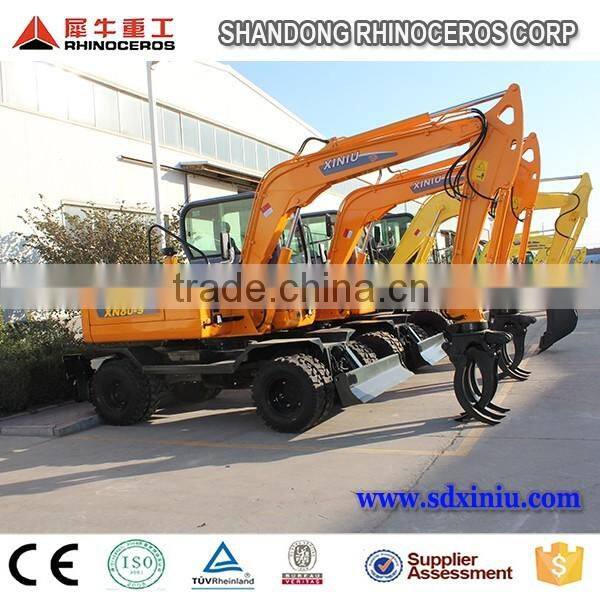 8T excavadora de ruedas para la venta