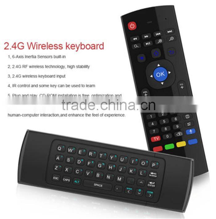 Fly Air Mouse Wireless Keyboard 2.4GHz Qwerty Remote M8 MX3 & more Android KODI
