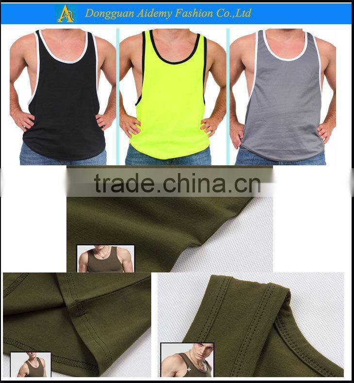 custom 100 cotton men tank tops men vest
