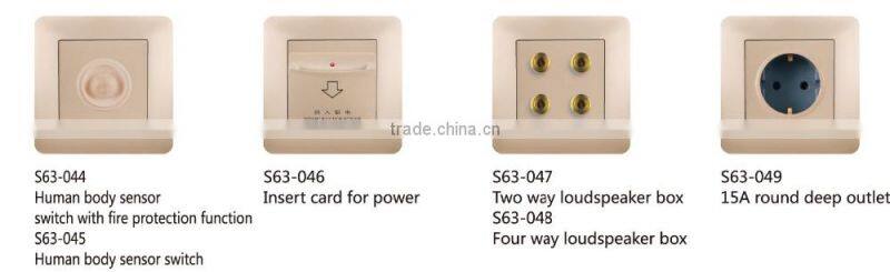 5 pin MF(Muti-Function) Outlet Universal wall switch and socket