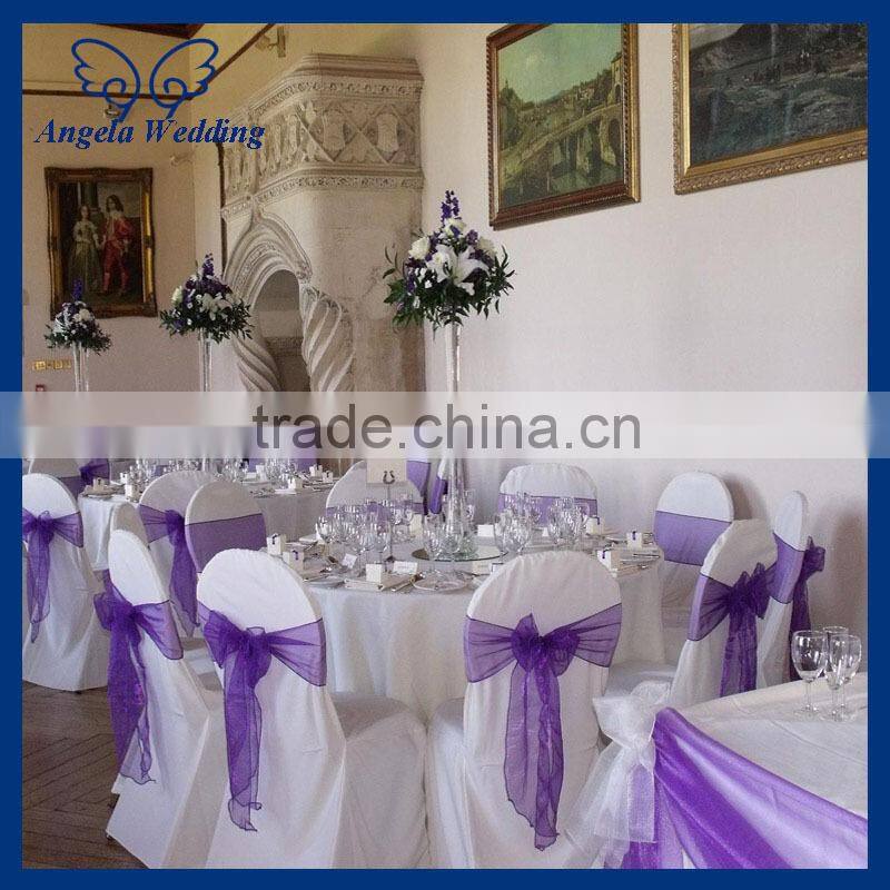 SH013C cheap wedding champagne organza chair sash
