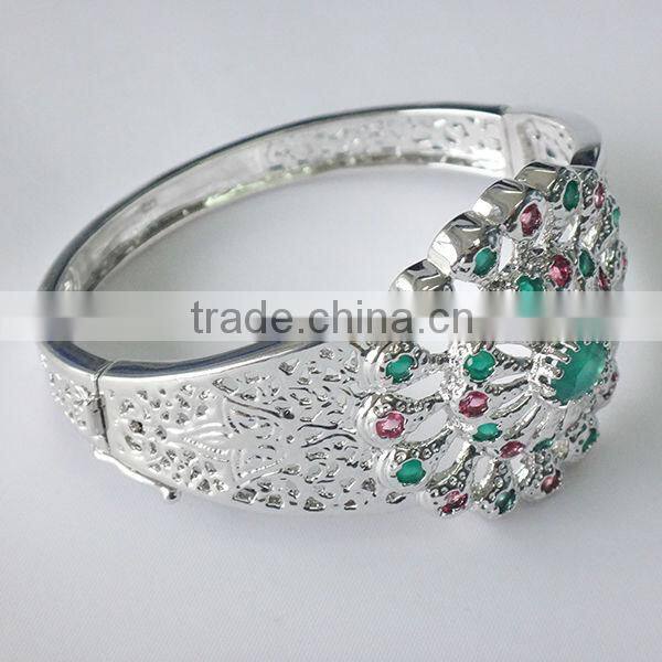 2014 Crystal Fine Jewelry Bracelets Bangles expandable bangle made in Yiwu market