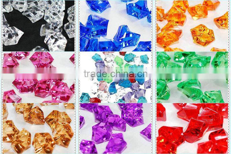 Acrylic Gems Scatter Green Stone Confetti For Shining Wedding Decoration
