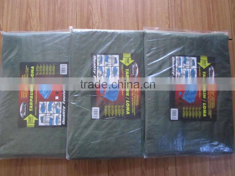 UV treated waterproof bright orange PE tarpaulin sheet