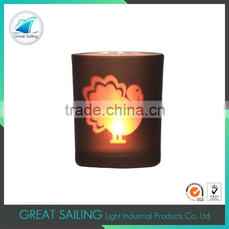 garden decoration glass bubble candle holder